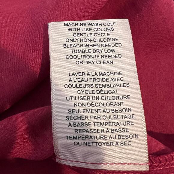 Philosophy Flowy Satin Peasant Blouse Boho Romantic Feminine NWT Women's M - Picture 8 of 8